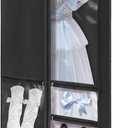 LOVEGRASS Kids Garment Bags for Dance Costumes, 40" Dance Costume Garment Bag for Dance Competition with Multi Pockets and Rainbow Handles Perfect for Dance Recitals and Practice, Black