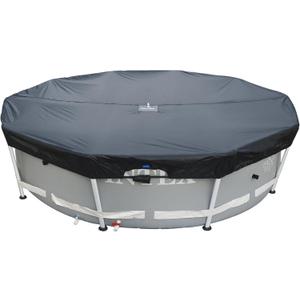 15 Ft Pool Cover, Quick Installation and Removal Above Ground Pool Cover, One-Piece Round Pool Cover, Waterproof, Preventing Waterlogging, UV and Weather Resistant Solar Swimming Pool Cover