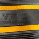 VEVOR Rubber Curb Ramps for Driveway, 2 Pack Threshold Bridge, 33069 lbs Load Capacity, 2.5" Rise, with Reflective Safety Strips, Ideal for Cars, RVs, Scooters and Motorcycles to Prevent Car Scraping