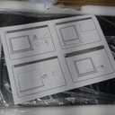 FENNIO Vanity Mirror with Lights, 12" x 16" Lighted Makeup Mirror with Smart Touch Control, 3 Color Modes & Brightness Adjustable, LED Makeup Mirror with 10X Magnification, 360 Rotation for Bedroom (White)