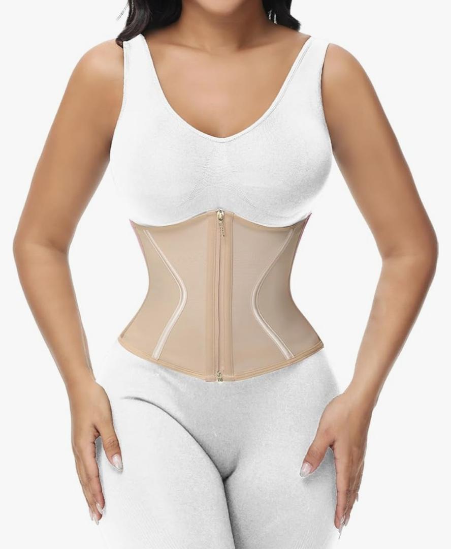 SHAPSHE Short Torso Waist Trainer for Women Corset Waist Cincher Shapewear Tummy Control Workout Hourglass Body Shaper M