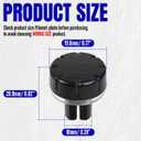 Radio Knob Button Volume Stereo Tuner, Stereo Audio Volume Radio Tuner Control Switch Knob Ring for Nissan for Qashqai for Juke for X-Trail for Note and for Micra models (Injection molding process)