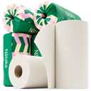 Bamboo Paper Towels - Kitchen Paper Towel w/ 6 x 2-Ply Kitchen Rolls - Washable Paper Towels for Kitchen, Absorbent Towel Kitchen Roll - Biodegradable