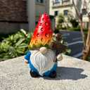 Etlemonde Strawberry Gnome Garden Decor Statue Cute Outdoor Statue Ideal Gnome Decoration Gift for Gardens, Patios, and Lawns