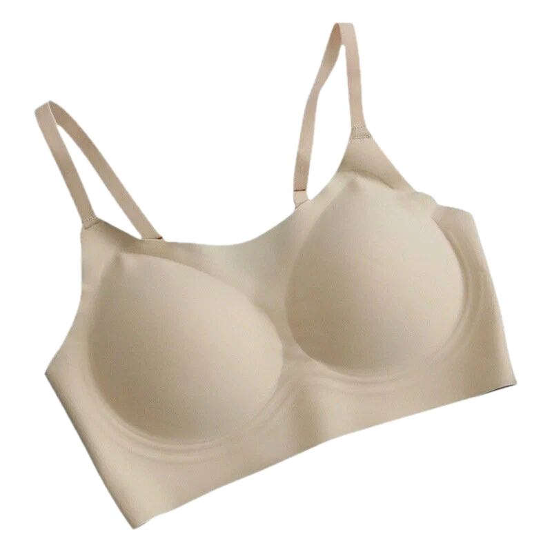 Fairy Womens Seamless Wireless Comfort Bra with Soft Support No Underwire Push Up T-Shirt Bra, Size XL