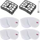 CU530 Filter Replacement for Shark Navigator Lift-Away Vacuum UV725 UV730 & Navigator Zero-M Lift-Away Speed Vacuum ZU560, 2 Post-motor+4 Foam& Felt Filters, Compare to part # XFFK560&XHEPA560