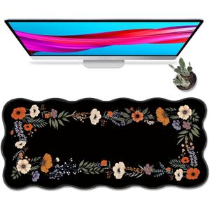 Galdas Gaming Mouse Pad XXL Large Long Extended Big Mousepad Non-Slip Rubber Keyboard Desk Mat with Stitched Edges for Laptop Home Office 35.4 * 15.7