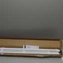 LazBlinds No Tools No Drill 1" Vinyl Mini Blinds, Cordless Blinds for Windows, Light Filtering Horizontal Window Blinds & Shades, 35" W x 48" H, White