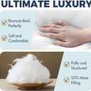 MIULEE 20x20 Pillow Inserts, Fluffy Down Alternative Filling Pack of 2 Ultra Soft Throw Pillows for Sofa Couch Bed