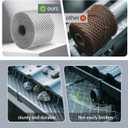 5 Inch X 100 Feet Gutter Guard Mesh Roll,Leaf Filter Gutter Protection Roll with Installation Screws,DIY Leaf Filter Rainwater,Used for Filter Roof Tree Branches (Silver)