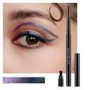 BEPHOLAN Metallic Eyeliner Pencil, Blue Purple Shifting Colors Glitter Waterproof Eye Liner, 24h Long-Lasting Pen, Purple-Blue (NORTHERN LIGHT)