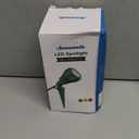 DEWENWILS 120V Spotlight Outdoor, 500LM Waterproof LED Spot Light with 3 Extra Lenses (Red Yellow Green), Landscape Lighting for Holiday, Trees, Flag, 5FT Extension Cord, UL Listed