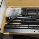 PERLESMITH Rolling TV Stand on Wheels for 32-83 Inch Screens up to 110lbs, Mobile TV Cart Height Adjustable Portable Outdoor TV Stand Tilt Rolling TV Cart with Shelf Max VESA 600x400mm PSTVMC03