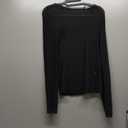 WIHOLL Womens Mesh Sheer Tops Sexy Crew Neck Summer Loose FIt Party Clubwear Shirts (Medium, A-1 Black)