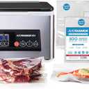 Avid Armor USV20 Ultra Series Chamber Vacuum Sealer Machine with Removable 11.5-Inch Bar for Wet Foods & Meat + 300 Pre-Cut BPA-Free Chamber Sealer Bags, Assorted Sizes 6"x10", 8"x10", 11"x10