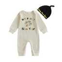 Bagilaanoe Infant Baby Boy First New Year Outfit Fireworks Printed Long Sleeve Romper Jumpsuit One Piece Clothes.3-6M