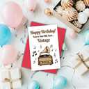 2 x Elegantly Humorous Just Vintage Birthday Card for Elderly, Parents, Boss  Respectful & Witty Greeting Card from Child, Team, Employee  Thoughtful Gift Set (QY-9)