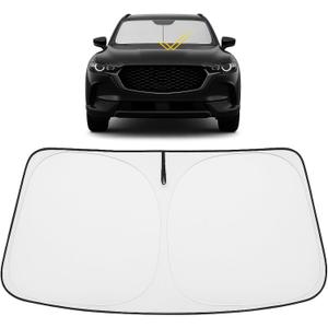 Proadsy Windshield Sun Shade for Mazda CX-50 2023 2024 2025 2026 Custom Fit Mazda CX50 SUV Foldable Front Sunshade Protector Blocks UV Rays Keep Car Cooler