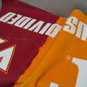 FANMATS NFL Unisex-Adult House Divided Mat (2'10" x 3'7" (Rectangular), Tennessee / Virginia Tech)