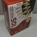 Clear Warm White Christmas Tree Lights - 20 ft String of 105 Incandescent Mini Bulbs Multifunctional Lighting Modes, for Decorative, Bedroom, Outdoor, Xmas Twinkle Lights with Green Wire Total 21.6 ft