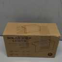 SOLPEX Solar Deck Lights Outdoor, Solar Fence Lights Waterproof LED Step Light for Outside, Patio, Stair, Garden, Yard, Railing, Front Porch, Balcony Decor(16 Pack Warm White) (Black)