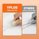 Yplus Eraser Line - Hipolymer Pencil Erasers for School Office, Cute White Rubber Eraser for Kids, Artist No Residues, 6 Pcs Stocking Stuffers for Kids Toddler (Single Color)