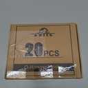 ADIIL 20 PCS Q Hanger Hooks with Safety Buckle, Windproof Screw Hooks for Hanging Outdoor String Lights, Plants, Christmas Patio Lights, 2.2 Inches, Black