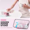 2 x for AirPods Pro 2 Case with Safety Lock & Phone Stand, Auto Opening AirPods Pro Case Cover Compatible with Airpods Pro 2nd/1st Generation Cases for Women Girly with Cleaner,Lanyard, Drop Protective