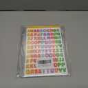 2400 Pieces Small Colorful Vinyl Letter Stickers, 24 Sheets Self Adhesive Mini Alphabet Stickers, 0.5 inch Numbers Letters Labels DIY Crafts Art Making, Used for Cards, Notebook Decor