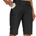 M MOTEEPI Womens 5‘’/9'‘ Golf Shorts with Pockets Quick Dry High Waisted Dressy Casual 2XL