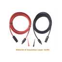 kimllier 15FT Solar Panel Extension Cable Wire with Male and Female Connector Black and Red 12AWG