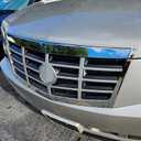 ECOTRIC Hood Molding Trim Compatible with 2007-2014 Cadillac Escalade Replacement for GM1235107 15907251 Hood Moulding Chrome Plastic
