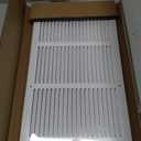 24"Wx10"H Duct Opening Return Air Grille,Air Return Vent Cover Grill for Sidewall and Ceiling,Solid Steel AC Vent Cover HVAC Cold Air Intake Grille Without Filter House,Outer Dimension:25.75WX11.75"H