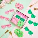 24 Pack Witch Party Decorations Pink and Green Scrunchies Glasses Bulk Party Favors for Witch Themed Accessories Green