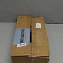 Universal Wheelchair Footrest Replacement - Adjustable Composite Footboard & Heel Loop, Foldable Comfort Support, Affordable, Black, Lightweight, Easy Installation