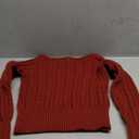 MakeMeChic Women's Off The Shoulder Sweater Cable Knit Long Sleeve Ribbed Fall Going Out Tops Sweater Pullover