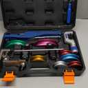 15PCS Copper Pipe Bender Tool, Tubing Bender Hvac Tools Set for 1/4"-7/8" O.D. Pipes, 90 Forward/Reverse Pipe Tube Bender with 7 Heads, Upgraded Copper Benders Tool for Hvac Air Condition