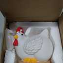 Chicken Night Light for Kids,Funny Egg Lamp Cute Lamp,Baby Night Lights for Nursery,Battery Powered Resin Nightlight for Kids Room,Kawaii Room Decor,Chicken Gifts for Birthday White Elephant Gifts