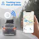 Mini GPS Tracker for Vehicles No Monthly Fee Magnetic GPS Tracker Full USA Coverage Hidden Car Locator Works with Apple Find My(iOS Only) with Magnetic Waterproof Case. (White)