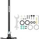 High Pressure Hand Pump 4500Psi/30MPa Air Gun Rifle Filling Stirrup Pump High Pressure Air Pump with Pressure Gauge Oil and Water Separator for Paintball, PCP, Scuba Diving