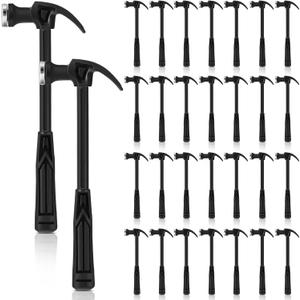 WILLBOND 30 Pcs Mini Plastic Claw Hammer Mini 7.3 Inch Safety Hammer for Suitable for DIY Woodworking Household Emergency Escape Decoration and Other Occasions Lightweight and Easy to Carry