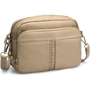 befen Genuine Leather Crossbody Bag for Women Anti Theft Purse and Hangbags with Built in RFID Wallet
