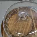 Bellsal Cake Stand with Dome Lid, 12in Acacia Wood Cake Plate with Cover, Wooden Cake Display Stand with Acrylic Dome, Cake Decorating for Baking Gifts, Birthday Kitchen Party, Weddings