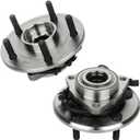 Wheel Hub Assembly SCITOO 2pcs Wheel Bearings Fits 2013-2017 Ram 1500 Front Hub Bearing With 5 Lugs HA590515 515151