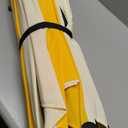 Abba Patio 9FT Lyon Outdoor Patio Umbrella Outdoor Table Umbrella with Crank Market Umbrella 8 Sturdy Ribs UV Protection Waterproof and Push Button Tilt for Garden Deck Backyard Pool, Yellow & Cream