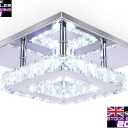 Crystal Chandelier Clear Glass Ceiling Lamp Led Modern Ceiling Light (N582-J763)