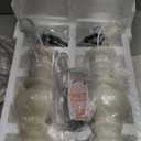 BOBOMOMO Tradition 20.5" Rustic Table Lamp Set of 2 for Living Room Farmhouse Bedside Desk Lamps Bedroom Nightstand Vintage Lamps Linen Washed（Suitable for Decorating Small Areas）