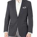 J.M. Haggar Men's Sharkskin Premium Classic-Fit Stretch Suit Separate Coat, Dark Navy Blazer, 48 Regular