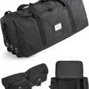 BAGSMART 83L Foldable Travel Bag, Large Duffle Bag Luggage for Travel, 28.4 x 13.8 x 13 inches