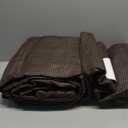 16' x 20' Brown Rectangle Sun Shade Sail Canopy Durable Fabric UV Block Awning, We Make Custom Sizes